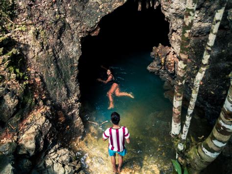 view deck in tagalog|Tayangban Cave and Pool Opposite on Siargao Island.